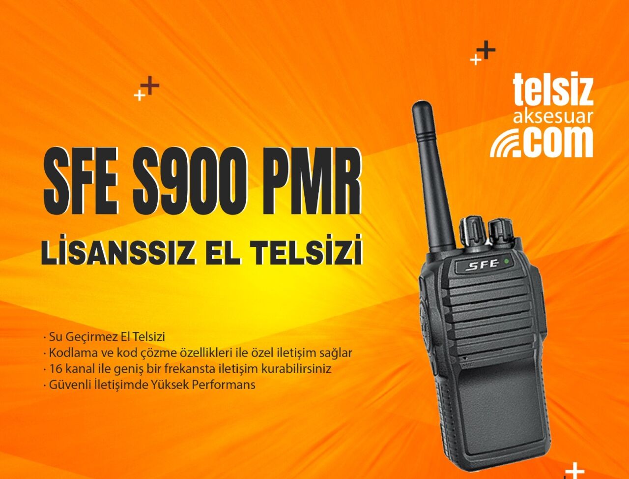 SFE S900 Güçlü El Telsizi – Profesyoneller İçin Güçlü Haberleşme Çözümü