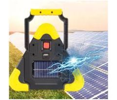Hurry Bolt  HB-7709 Güneş Panelli, Solar Şarjlı, Power Banklı Aydınlatma Park ve Işıklı Reflektör Tip Fener