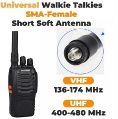 Baofeng Dual Band Silikon Esnek Anten 7 cm
