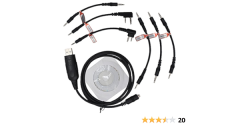 Telsiz Programlama Kablosu - USB - 6 Çeşit Soket, İcom, Motorola, HYT, Baofeng, TYT, YAESU