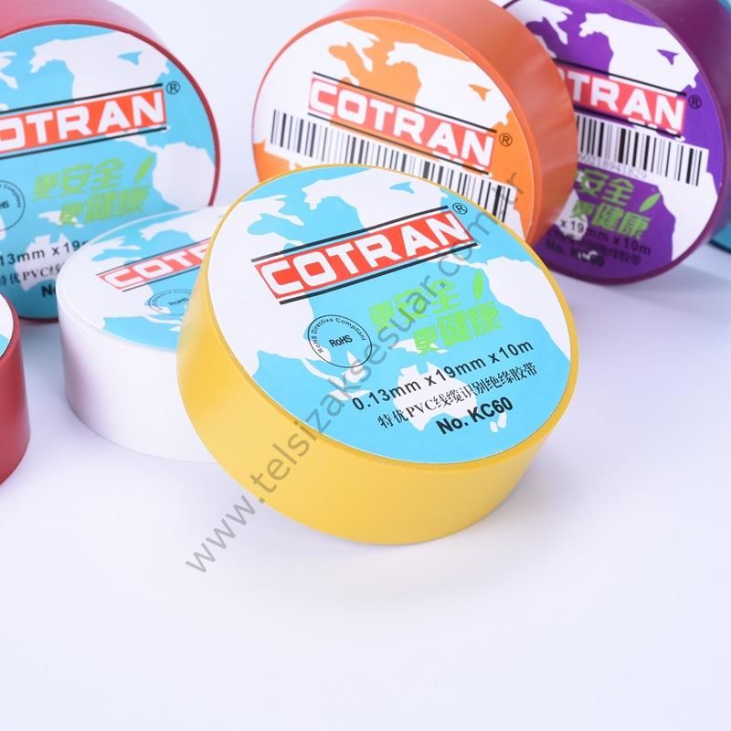 Cotran KC60 Kaliteli İzole Bant  I  5 Renk  I 5 Adet