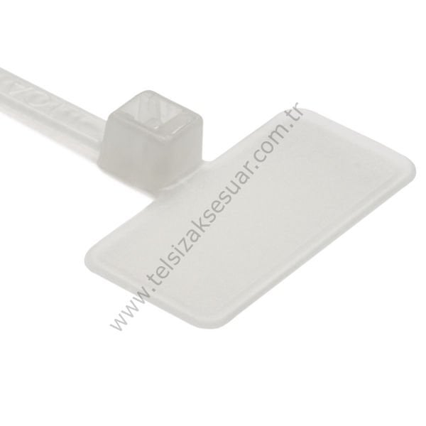 Kablo Bağı  -  Etiketli Cırt Kelepçe  -  100 mm  Kablo Bağı  -  120 Adet  -  10 cm Etiketli Beyaz Cırt