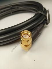 SMA Erkek Konnektör 90 Derece  - UHF Erkek Ara Kablo 1.5 Metre