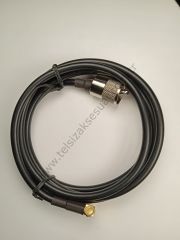 SMA Erkek Konnektör 90 Derece  - UHF Erkek Ara Kablo 1.5 Metre