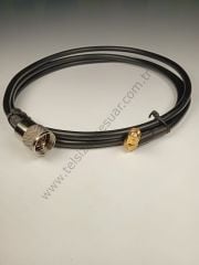 SMA Erkek Konnektör 90 Derece  - UHF Erkek Ara Kablo 1.5 Metre