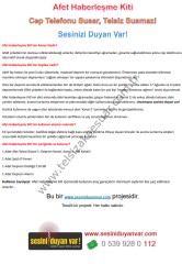 Deprem Telsizi - Afet Haberleşme Kiti