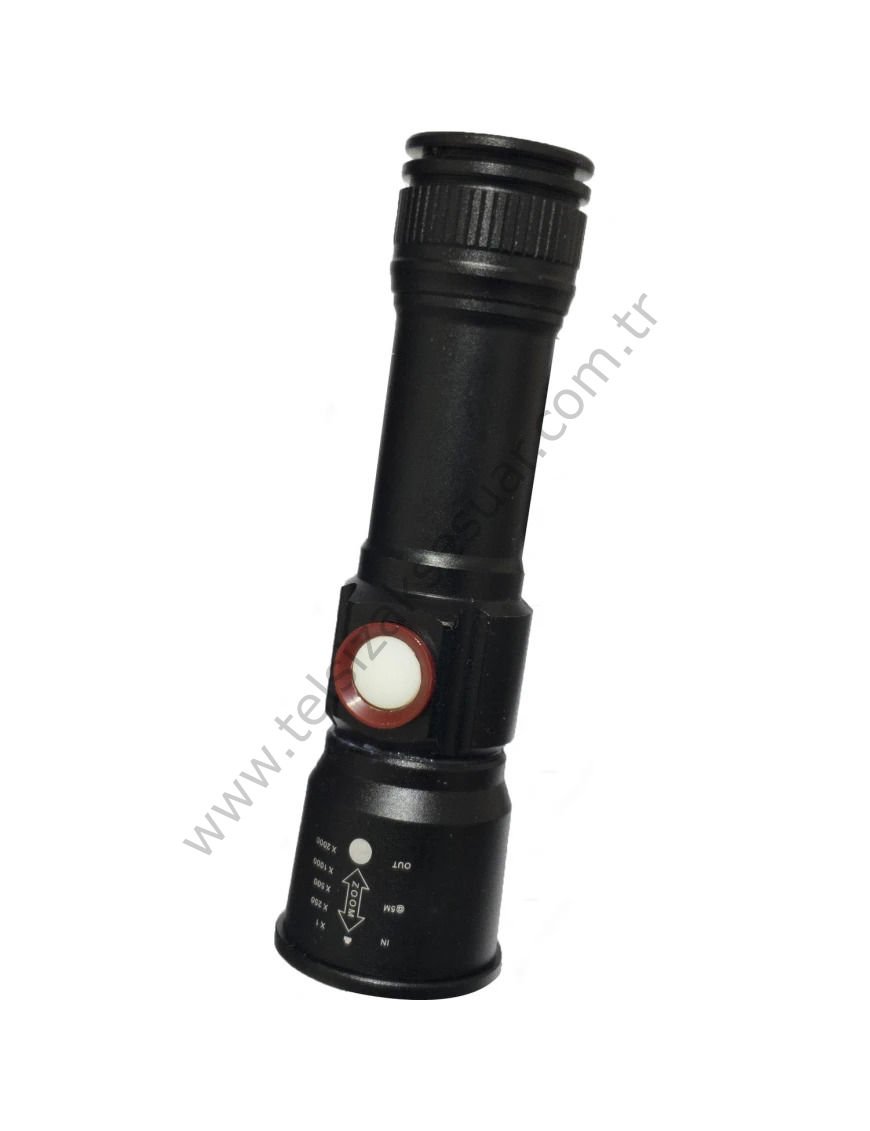 Panther PT-4060 USB Şarjlı Metal El Feneri 1000 Lümen