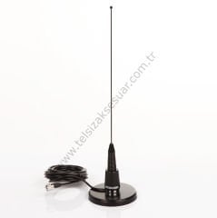 Sirius SA-202 NMO 380-470 MHz UHF Siyah Araç Anteni