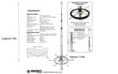 Sirio Blizzard 2700 CB Çatı Anteni  (26.4-28.4 Mhz) 10M-HAM 3000W