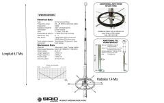 Sirio Blizzard 2700 CB Çatı Anteni  (26.4-28.4 Mhz) 10M-HAM 3000W