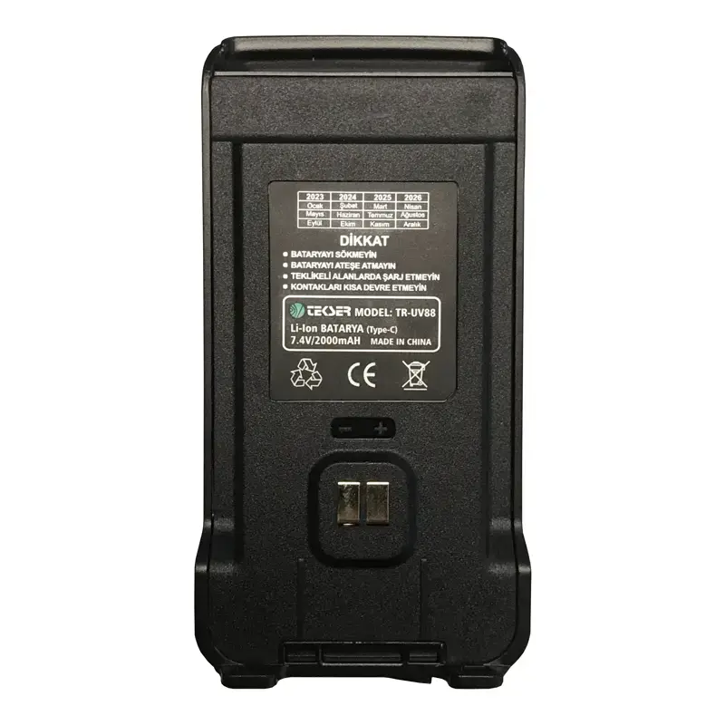 TEKSER TR-UV88 Batarya Type-C USB Girişli