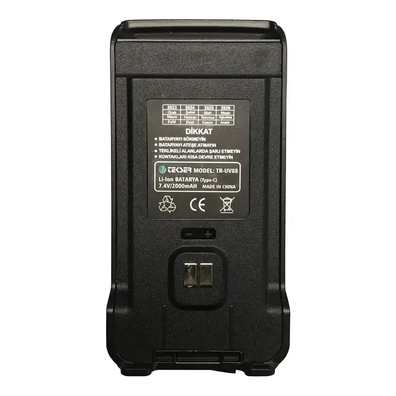TEKSER TR-UV98 Batarya Type-C USB Girişli