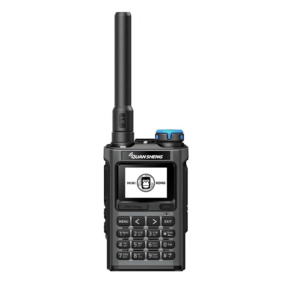 QUANSHENG UV-K1(8) Mini Kong UHF VHF Çift Bant El Telsizi USB Type-C Şarjlı