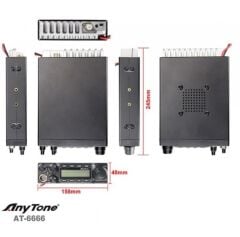 ANYTONE AT-6666PRO 10m CB TELSİZ 80W 27 Mhz